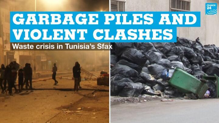 Waste has not been collected in the Tunisian city of Sfax for more than 40 days.